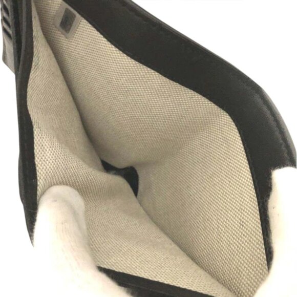 (L1) Authentic Jimmy Choo Wallet Black Leather Luxury Vintage Designer Handbag - Picture 7 of 10